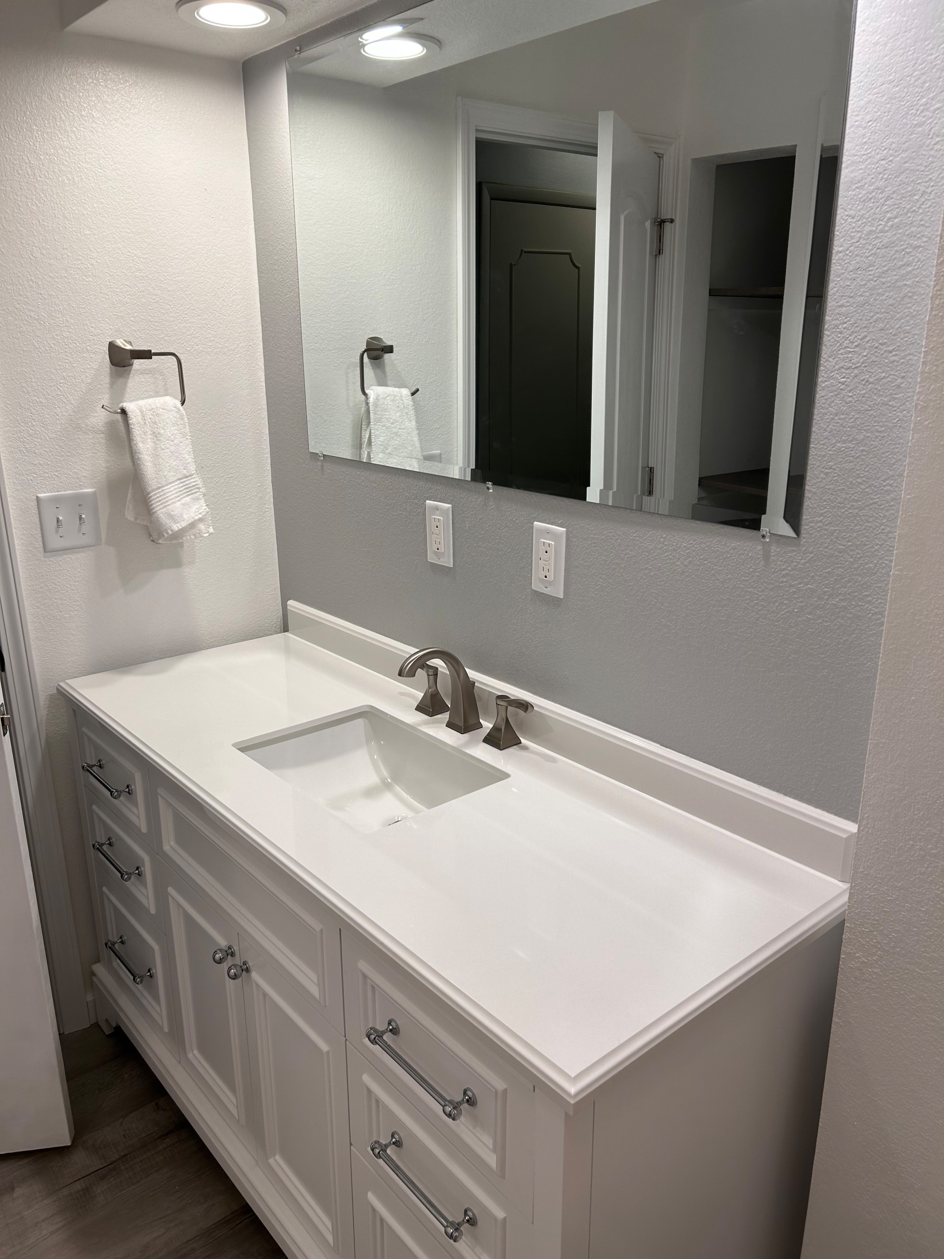 Inspiration for a contemporary bathroom remodel in Other