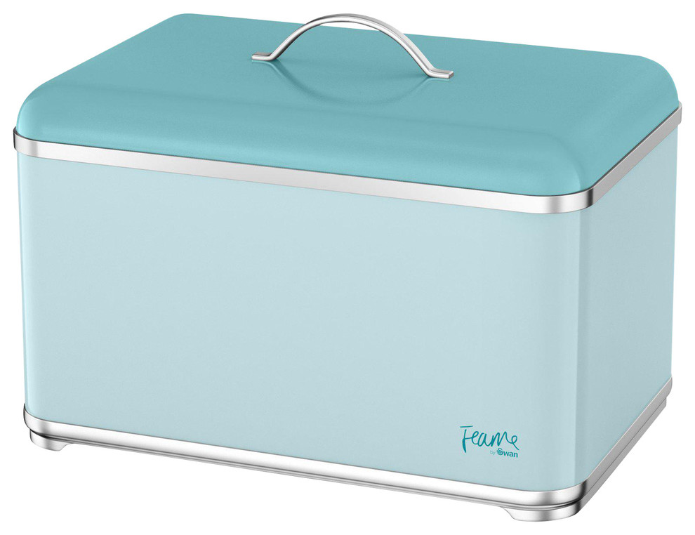Silver Chef Vida Mirror Finish Bread Bin Metal