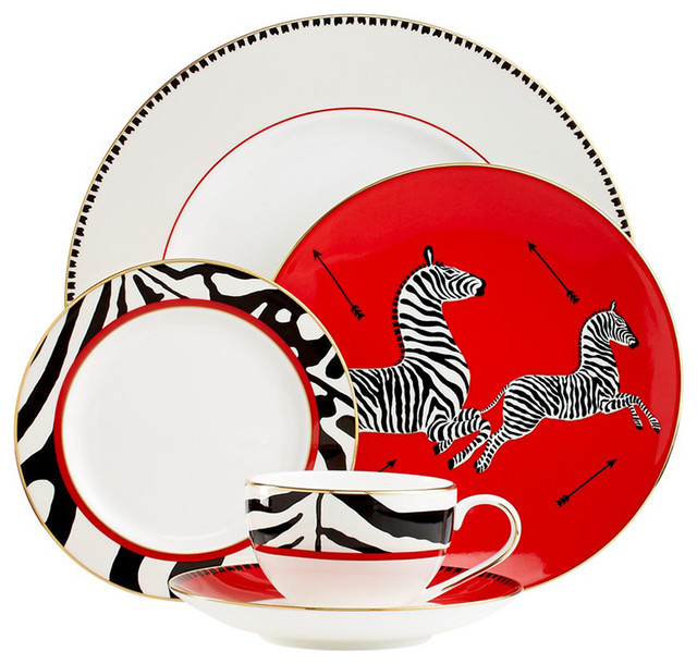 Scalamandre Zebra 5-Piece 
Dinnerware Place Setting by Lenox