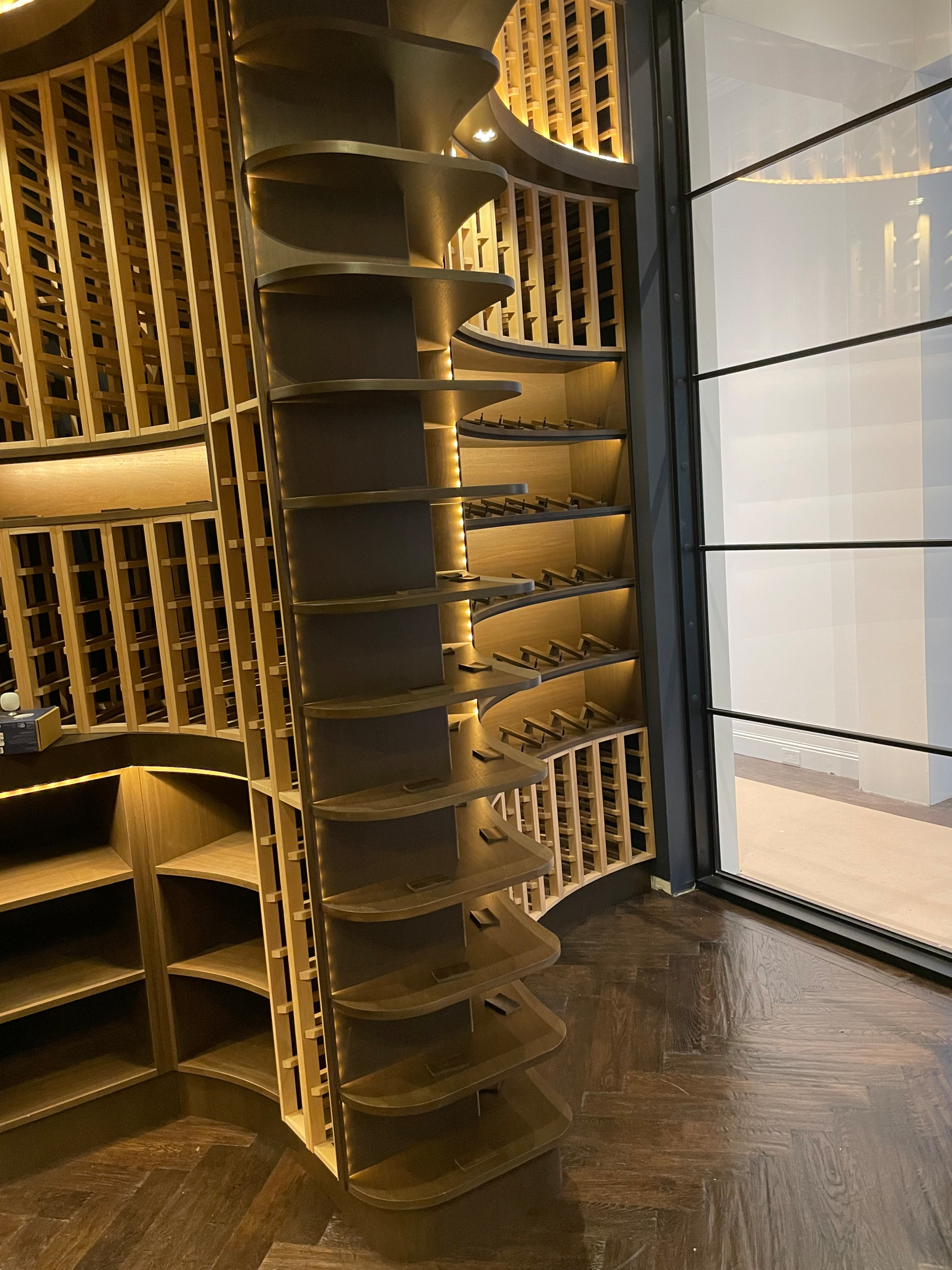Custom Wine Holder with Glass Rods