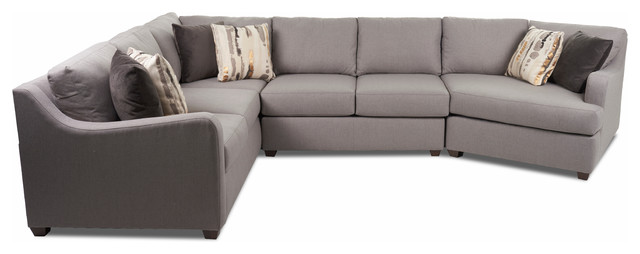 Greer Sectional Transitional Sofas By Klaussner Greer Sectional