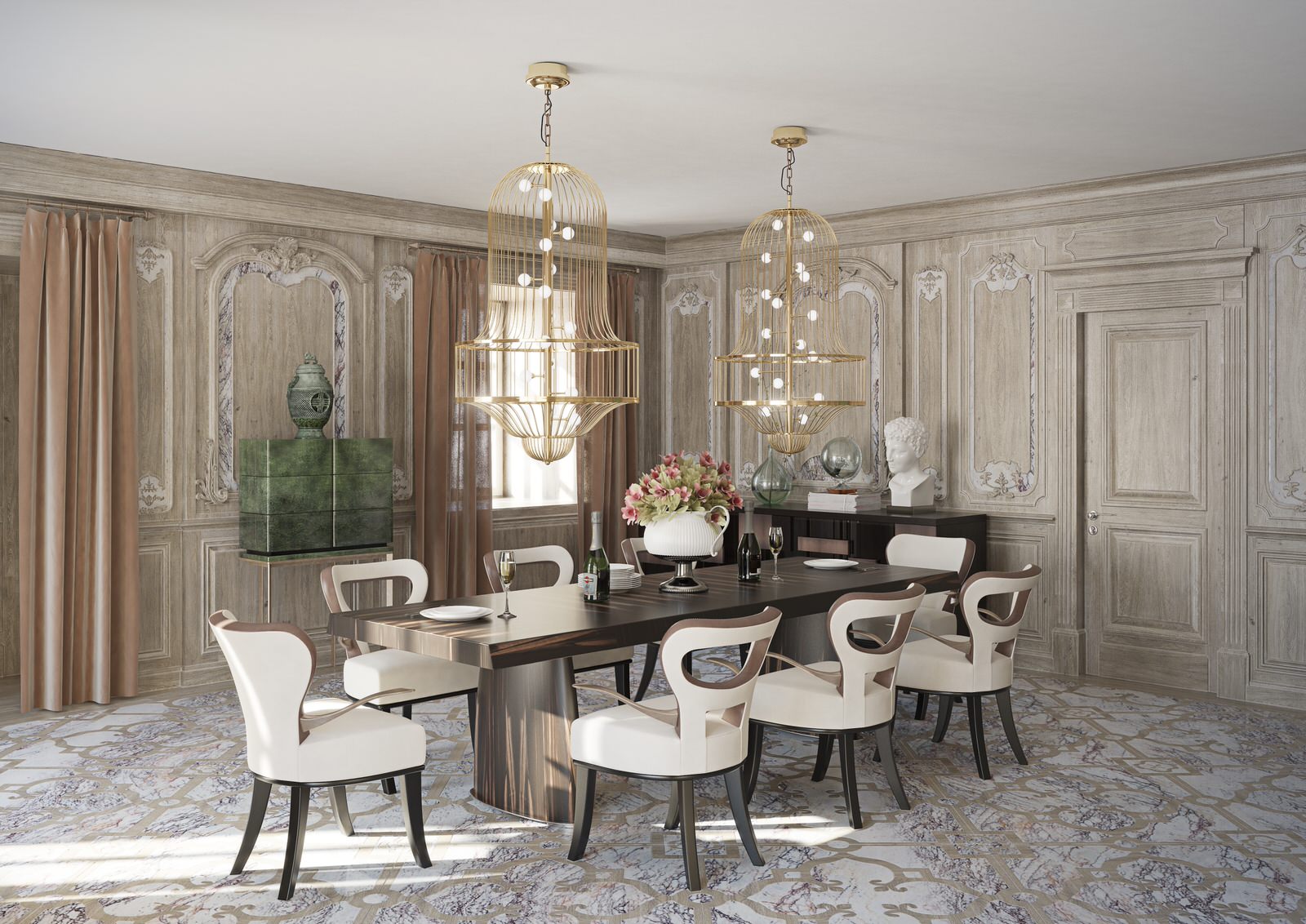 Интерьеры старинного дома 3200 кв метров в Австрии