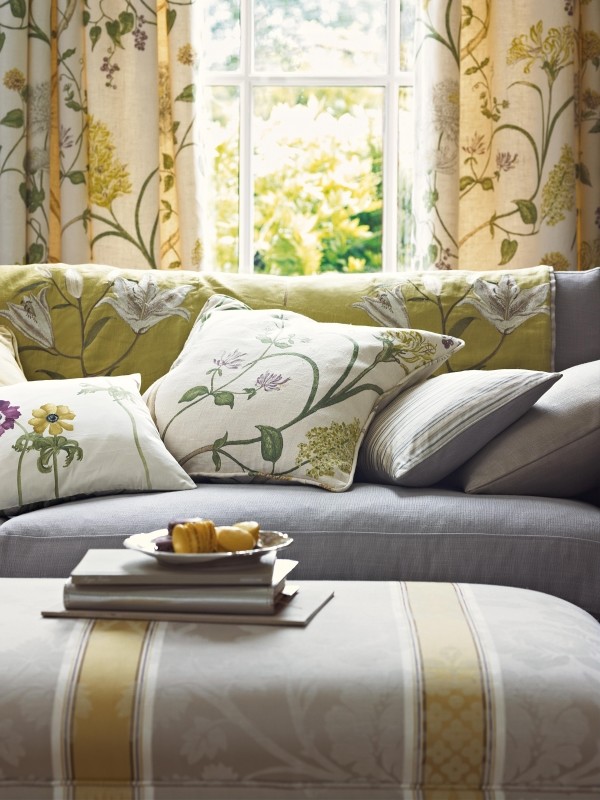 Ткани в готовых интерьерах