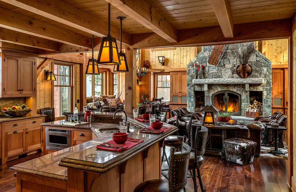 Alpine Ski Home - Rustic - Family Room - Burlington - by Randy Trainor ...