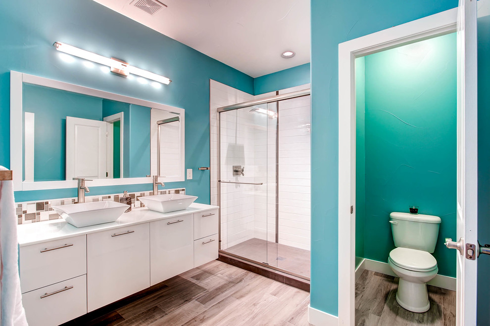 Inspiration for a transitional bathroom remodel in Denver