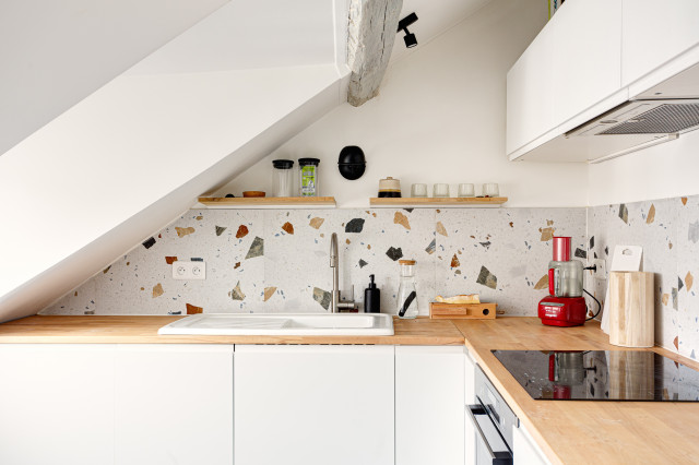 Cuisine sous combles contemporary-koek