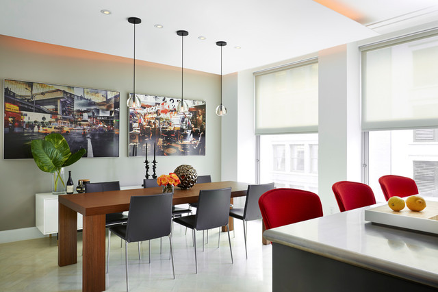 Flatiron Duplex contemporaneo-sala-da-pranzo