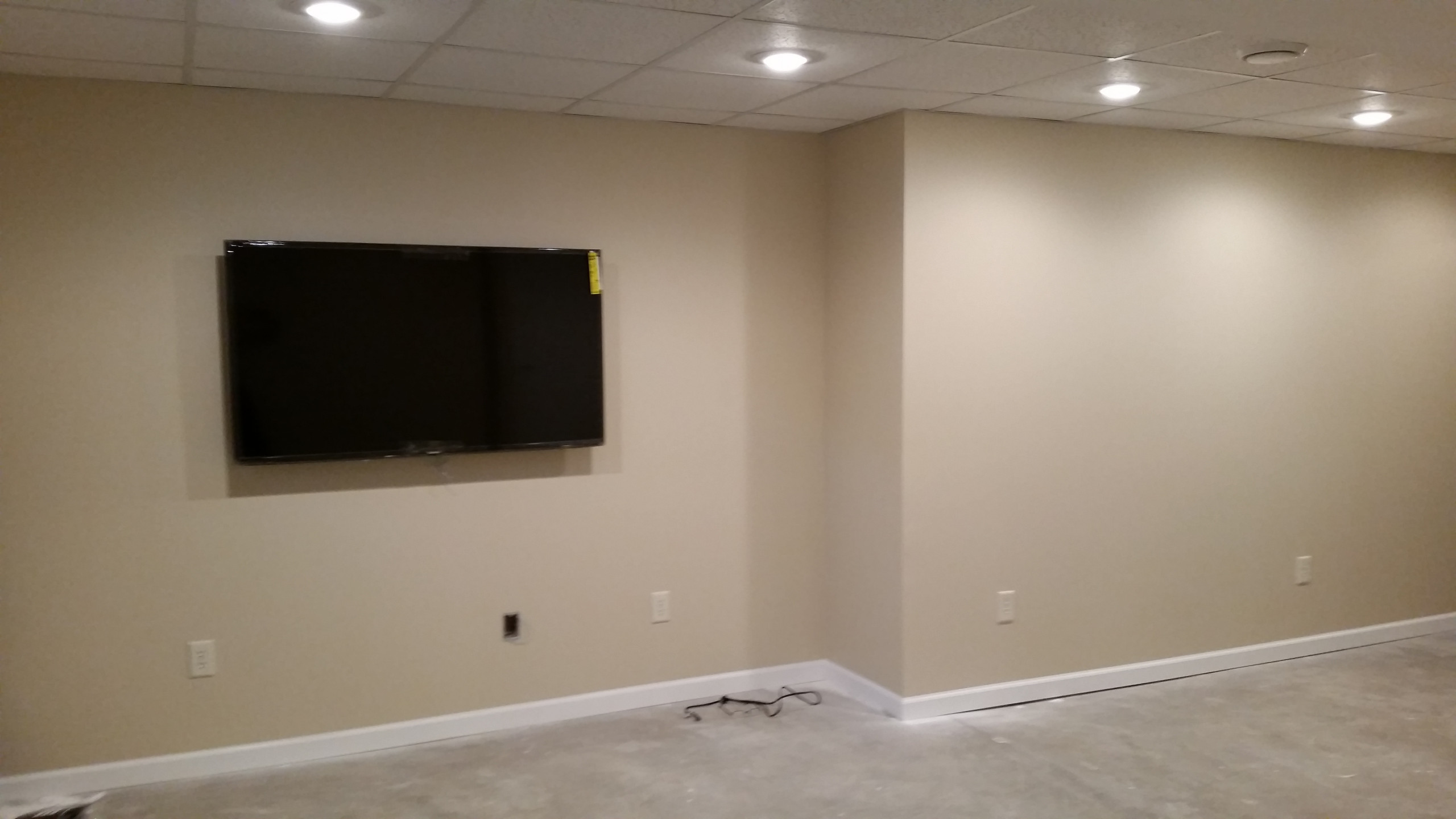 Basement Family space and bathroom