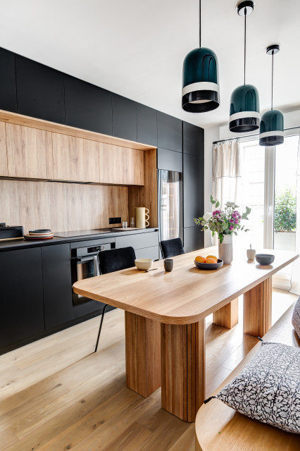 Am&eacute;nagement d'un 95m&sup2; &agrave; Clichy minimalistisch-esszimmer