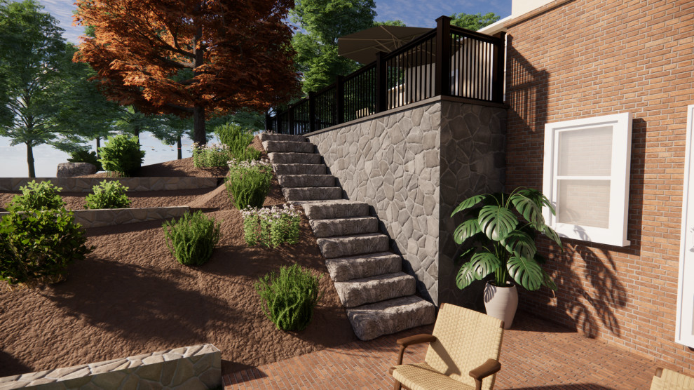 Round Hill Patio & Retaining Wall