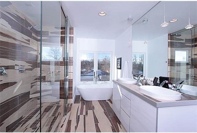 Bathroom - mid-sized transitional bathroom idea in Denver