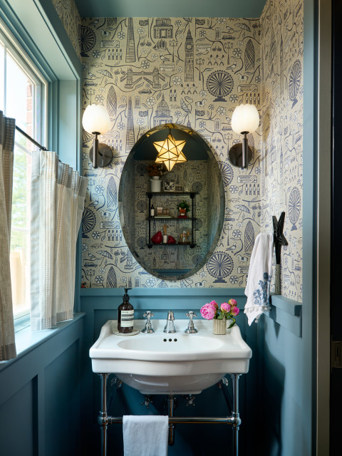 8 New Powder Rooms With Personality (8 photos)