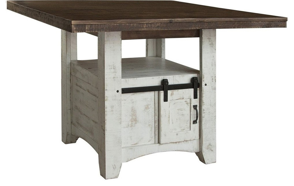 Greenview Counter High 52 Dining Table, Rustic Counter High Dining Table