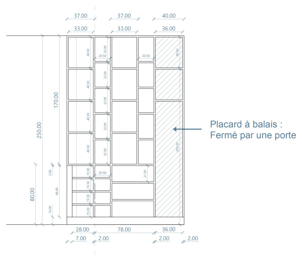 Projet - Elévation de la bibliothèque