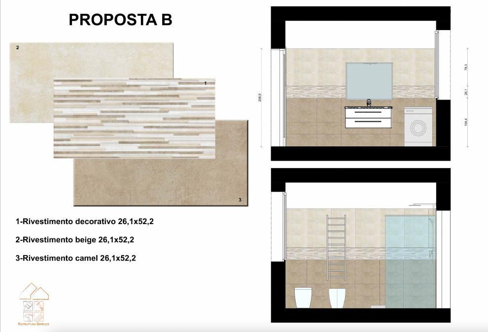 B.R. bagno conn walk-in