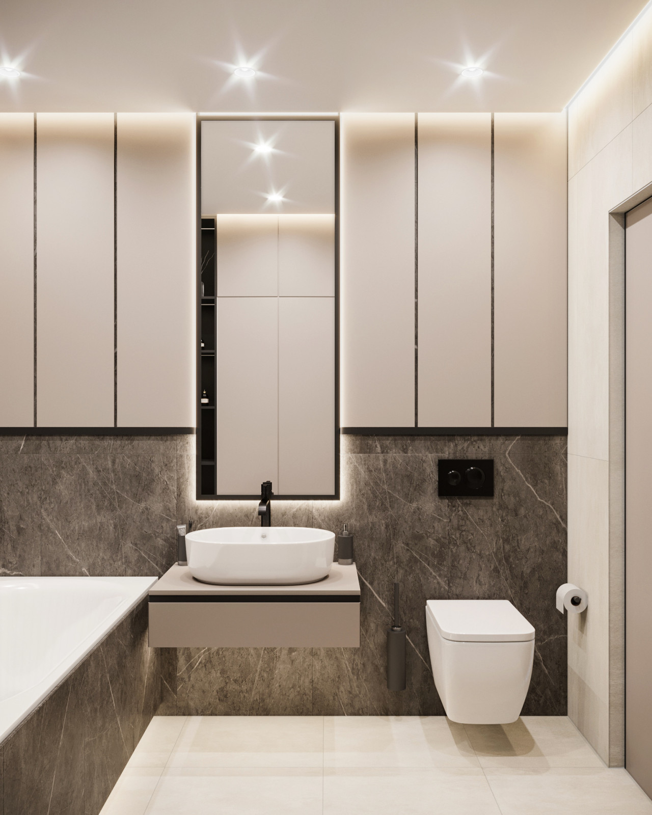 Свнетлый минималистичный интерьер