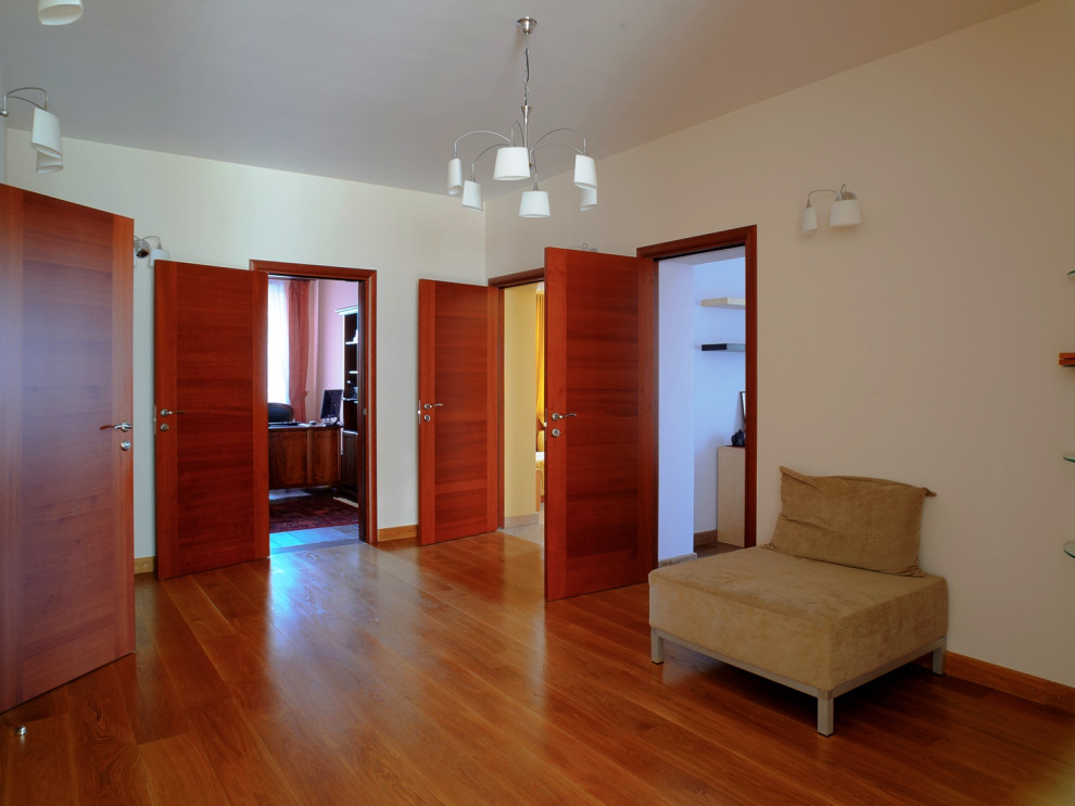 Паркетная доска из массива дуба Tantum Quercus в интерьере (квартира)