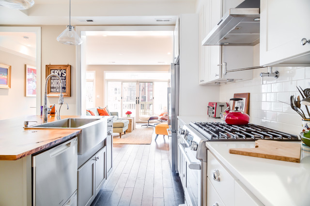 H Street Rowhouse eclectic-kitchen