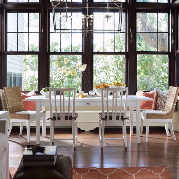 Inspiration for a coastal dining room in Orlando.