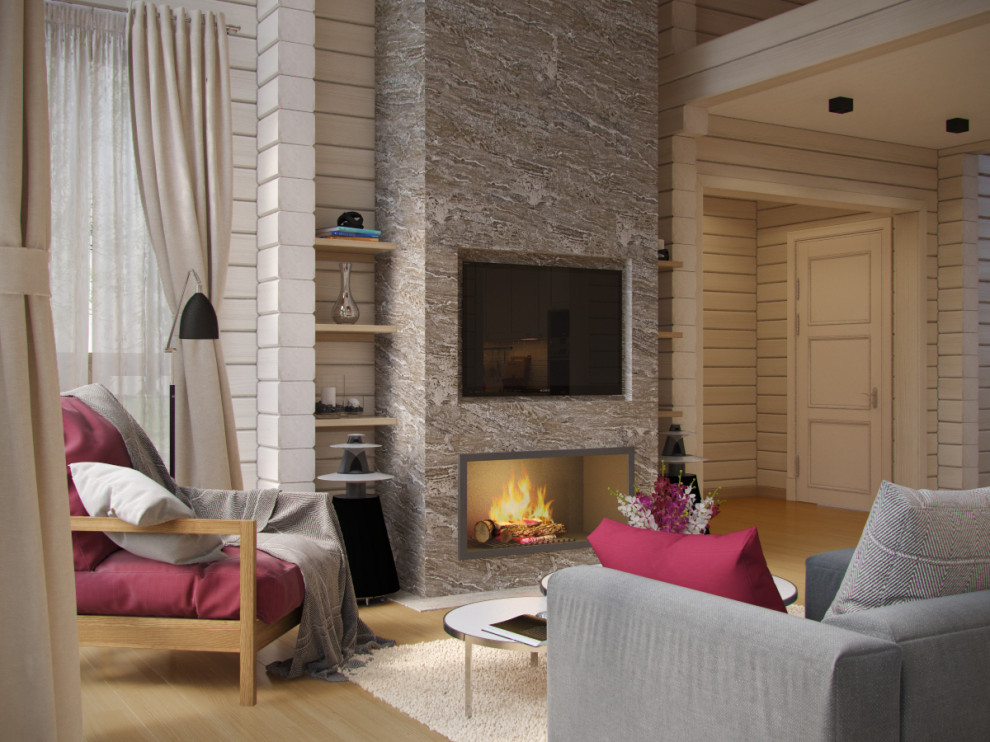 Загородный дом из клееного бруса