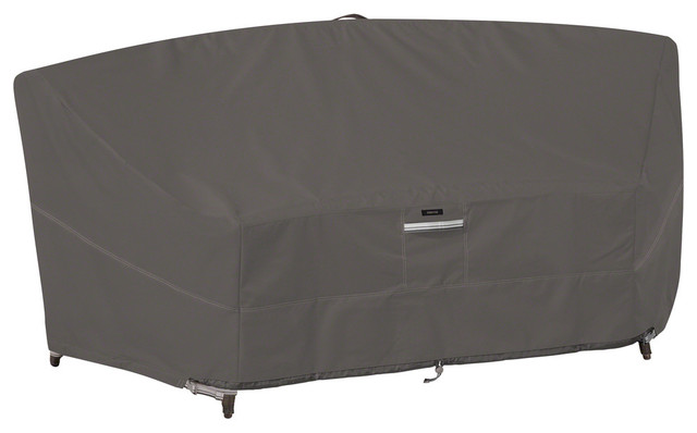 Patio Curved Modular Sectional Sofa, Curved Outdoor Patio Furniture Covers