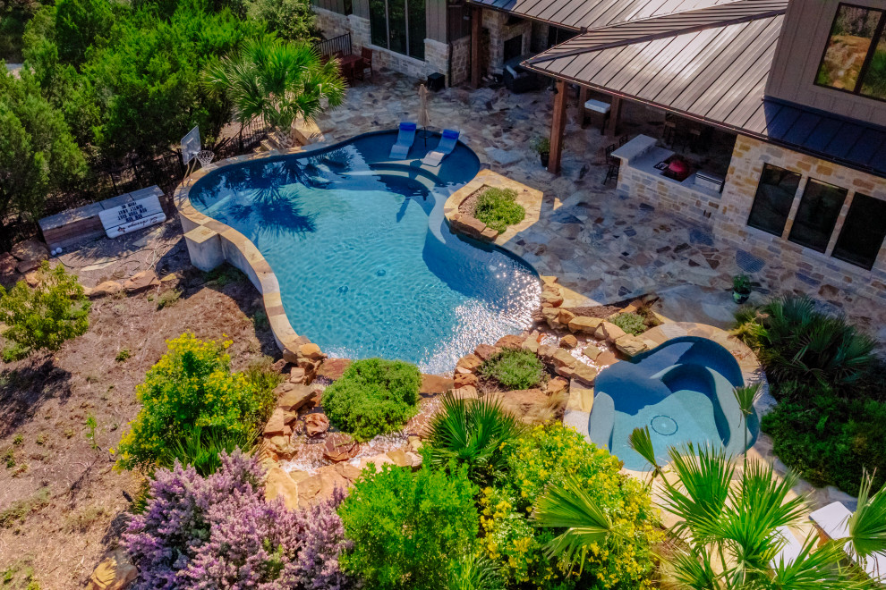 Freeform - Doggett - Spicewood - Rustic - Pool - Austin - by Cody Pools ...