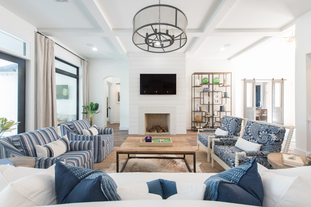 Modern Coastal - Beach Style - Living Room - Houston - by Grant ...
