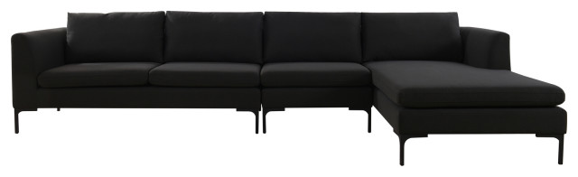 Weylyn Modern Modular Chaise Sectional, Right Arm Facing Sofa Chaise Sectional Sofas