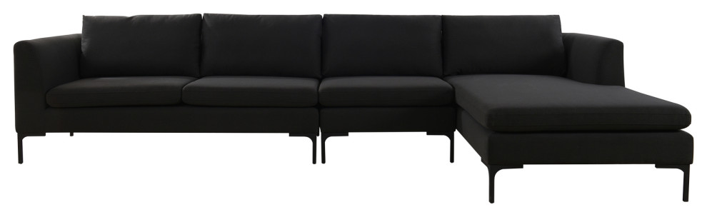Weylyn Modern Modular Chaise Sectional Sofa Right Arm Facing 131 Transitional Sofas By Jennifer Taylor Home Houzz Weylyn Modern Modular Chaise Sectional, Modern Xl Velvet Upholstery U Shaped Sectional Sofa