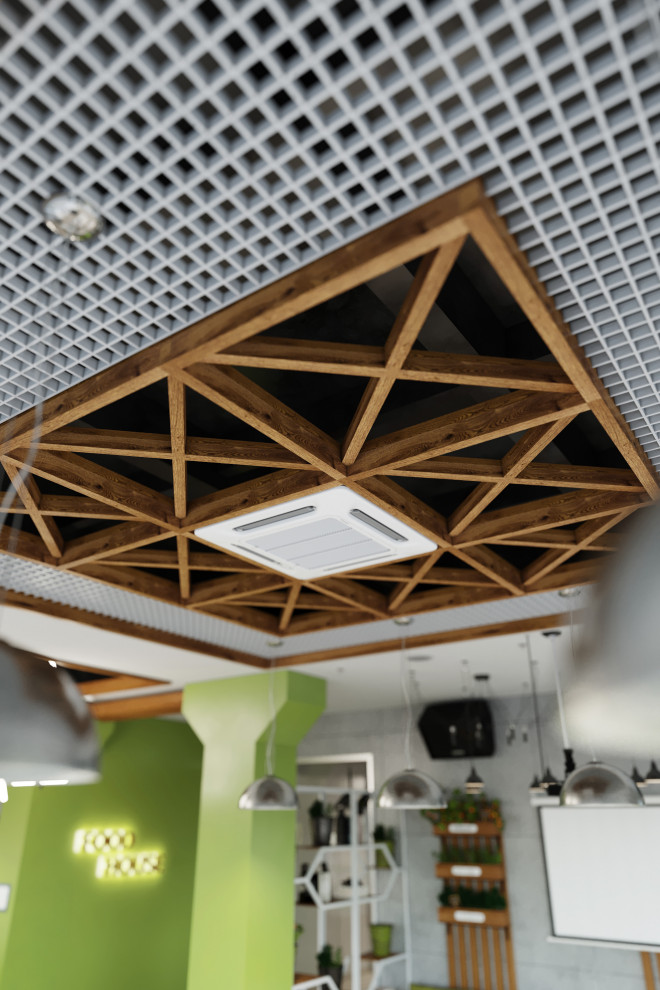 Яркое кафе быстрого питания