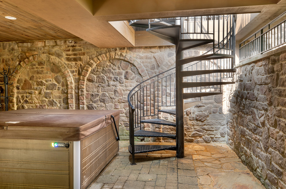 Tuscan Inspired Outdoor Living Mediterranean Staircase Columbus