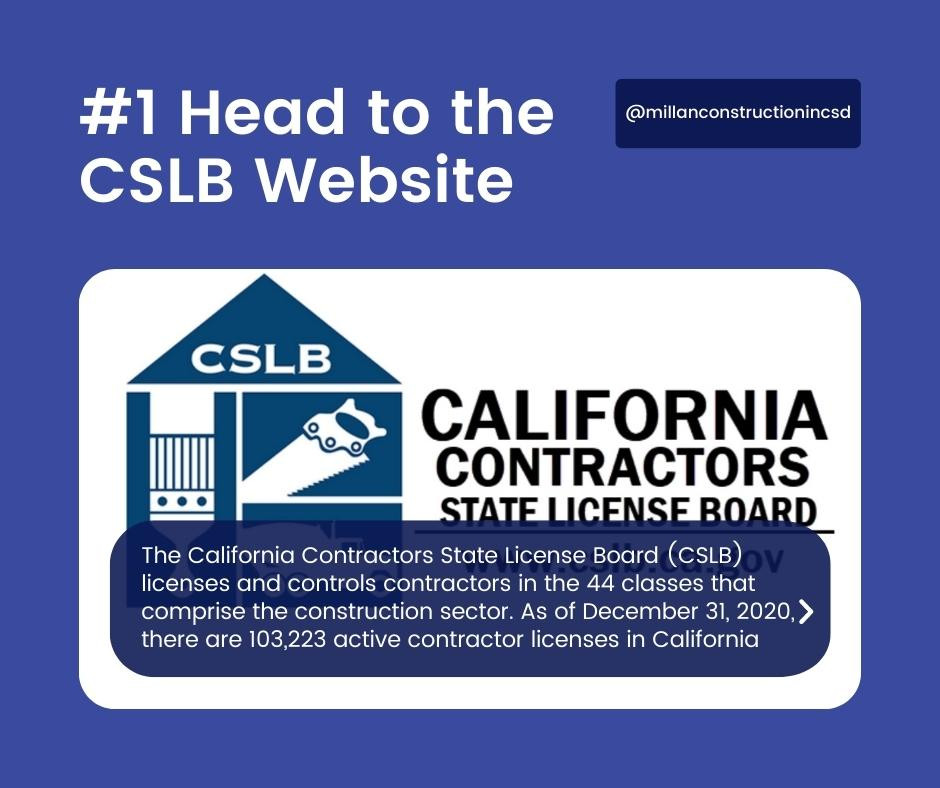 Head to the CSLB website