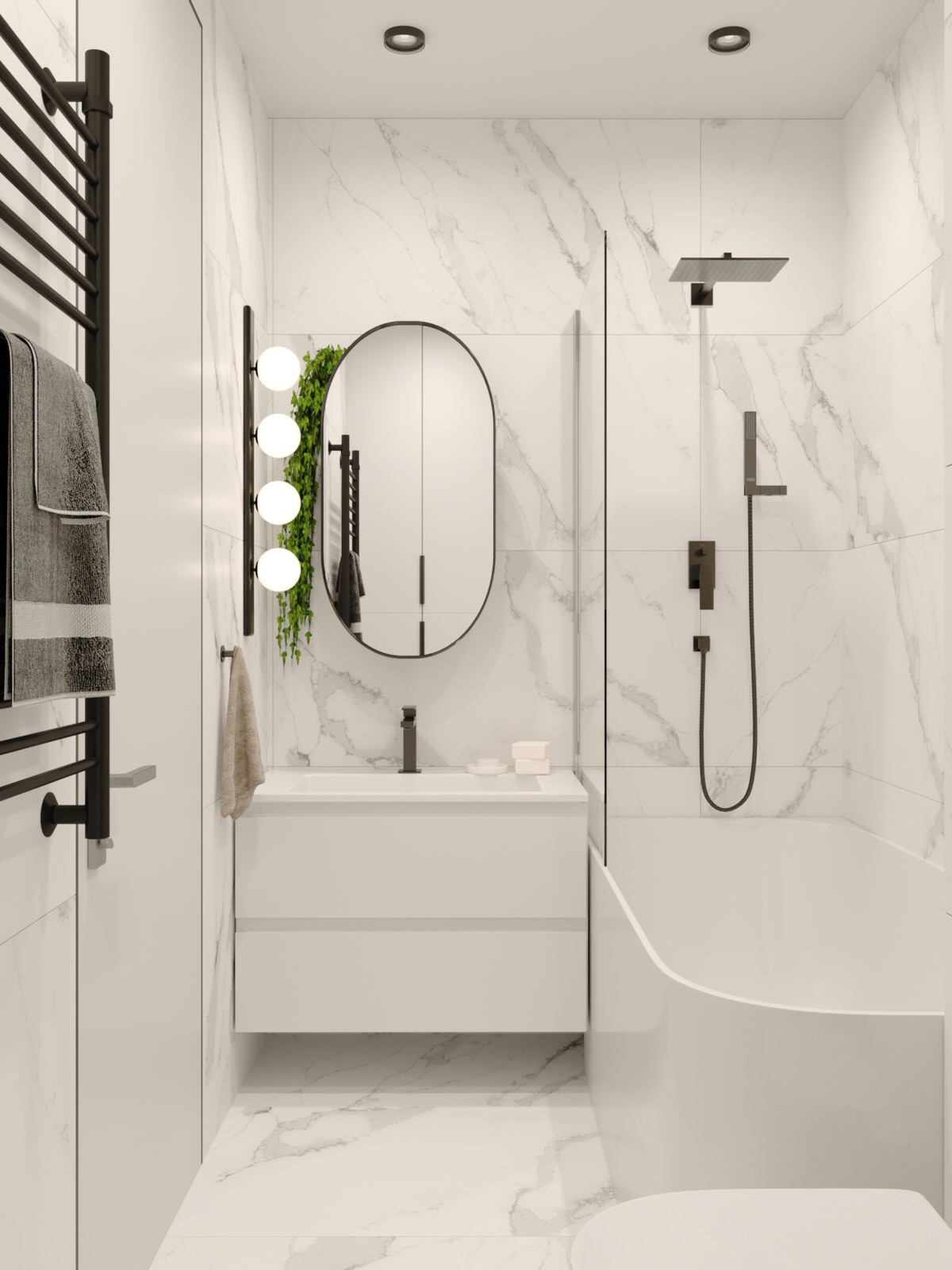 Интерьерное решение квартиры в ЖК "Инновация" - 52,0 кв.м.