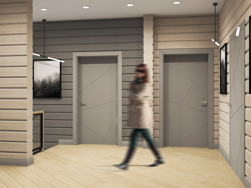 хол с лестницей на 2-й этаж