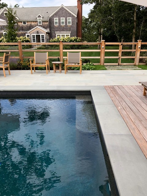 Ocean Blue Pebble Sheen w/ Antracite Tile - Coastal - Boston - by Atlantic Pool, Inc. - Serving Martha's Vineyard | Houzz IE