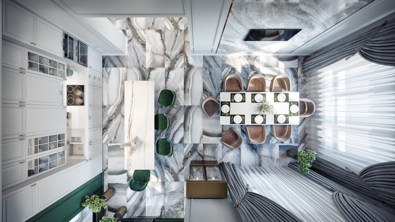 Дом  с яркими акцентами 120м