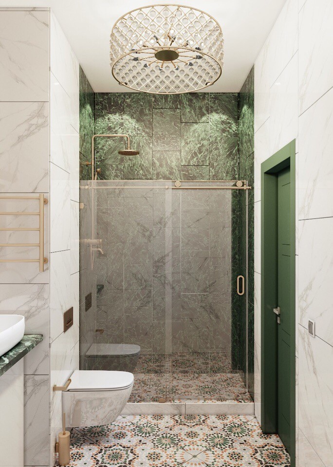 Дизайн квартиры 38м2 евродвушка в стиле ЭКО