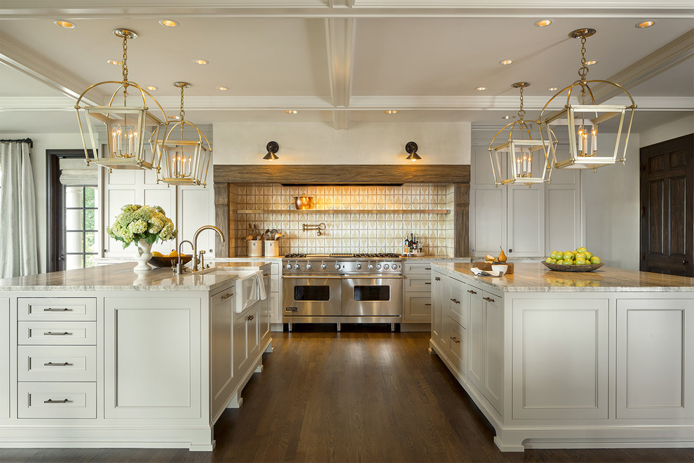Inspiration for a transitional kitchen in Portland.