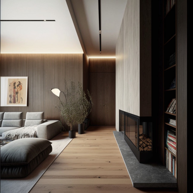 3D Skizzen moderne-salon