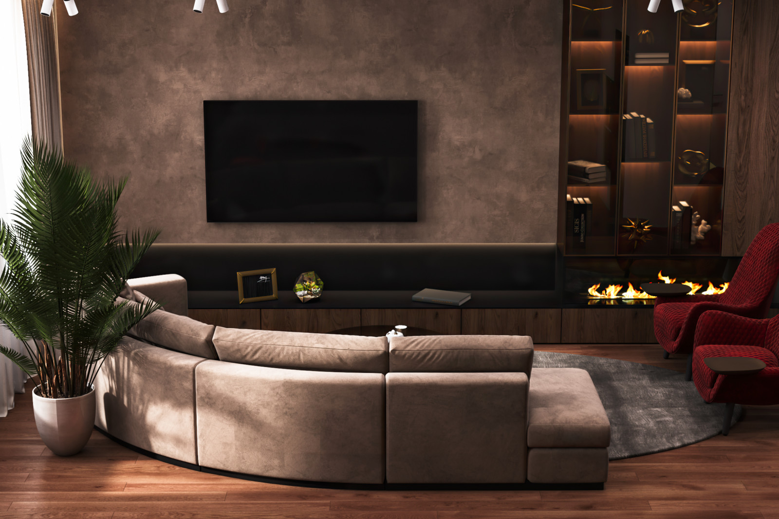 Шоколадно-кофейная квартира для семьи с ребенком в ЖК 1147