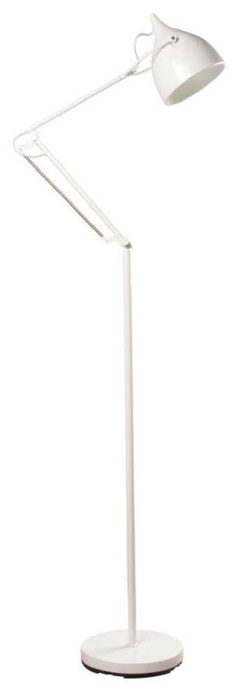 Accumulatie Uiterlijk type Matt White Metal Floor Lamp | Zuiver Reader - Transitional - Floor Lamps -  by Luxury Furnitures | Houzz