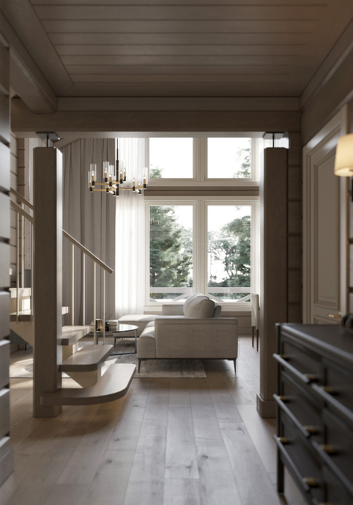 Загородный дом из бруса по проекту Honka