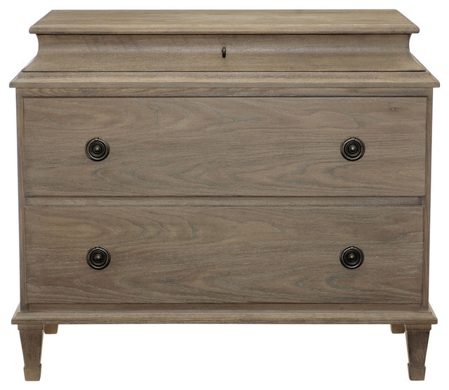 Bernhardt Bernhardt Auberge Drawer Chest, Weathered Oak - Accent ... - Bernhardt Auberge Drawer Chest, Weathered Oak transitional-accent-chests -and-cabinets