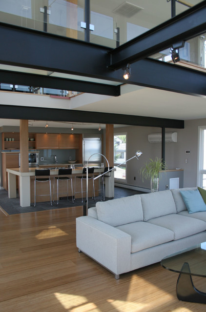 Beachfront Contemporary Remodel contemporary-vardagsrum