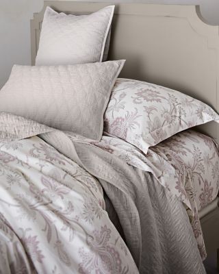 Garnet Hill Wrinkle-Resistant Verona Sateen Comforter Cover - Double/Queen - Lav