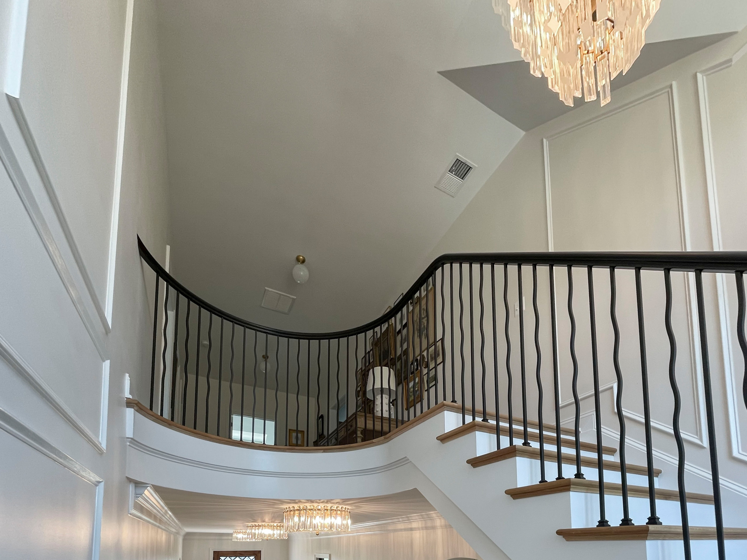 106_Modern Balustrade System Meets Traditional Winding Stairs, Aldie VA  20105