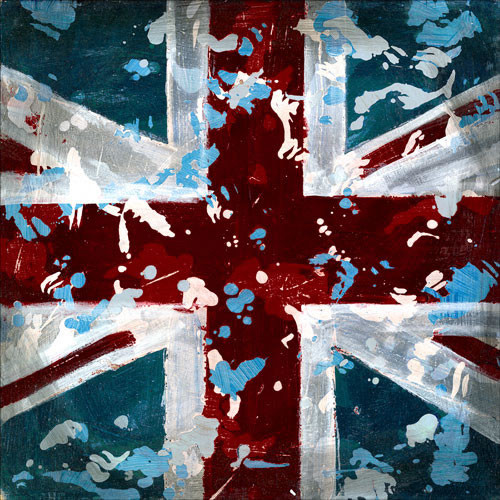British Flag Canvas Wall Art - Modern - Artwork - by Rosenberry Rooms