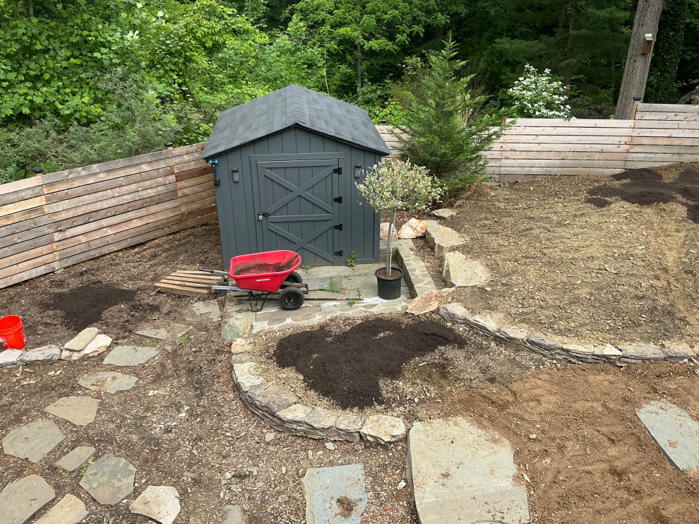 Conservation and rain gardens landscape