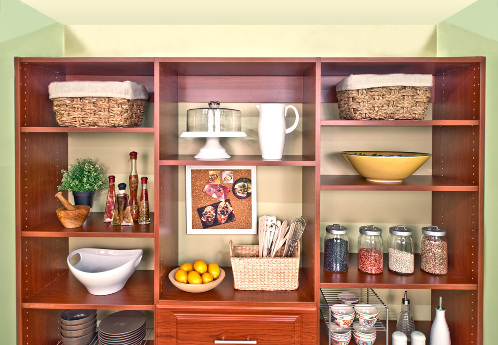 Classica Modern Cherry Pantry Cincinnati by Organized Living Houzz
