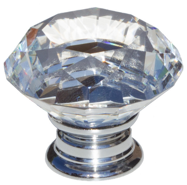 Crystal Knob, Clear Traditional And Drawer Knobs